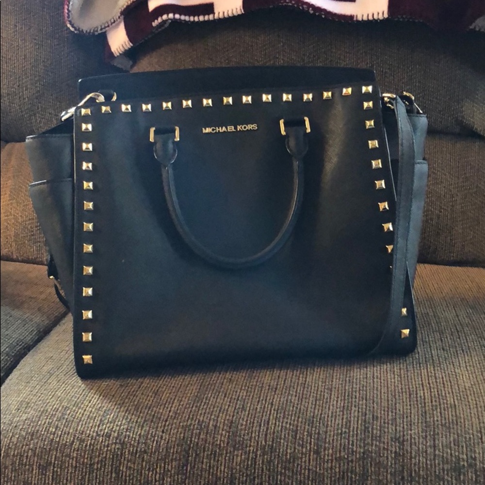 New Michael Kors Large studded tote